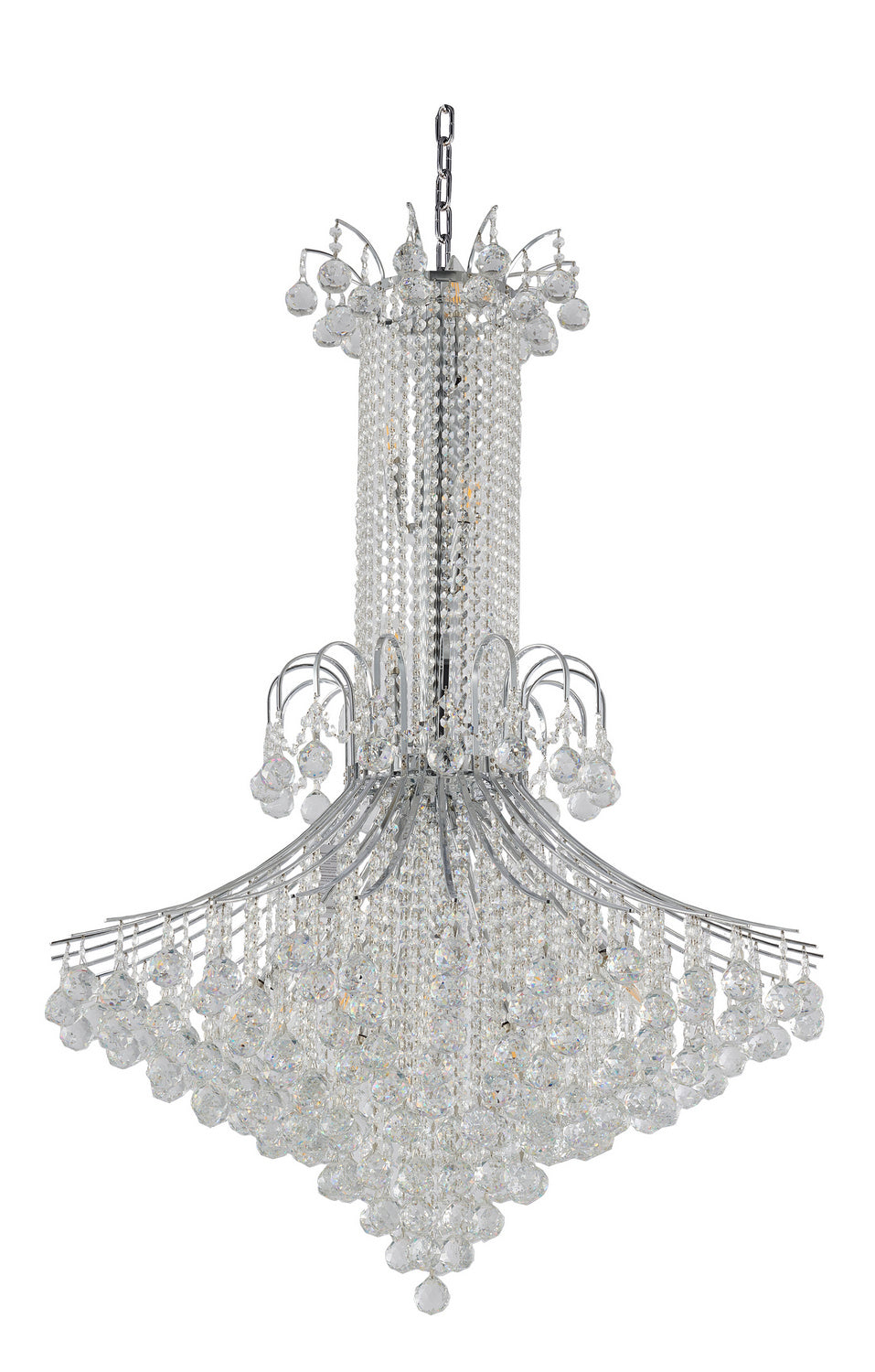 Bethel International LA46C48CH Chandelier Light - Chrome