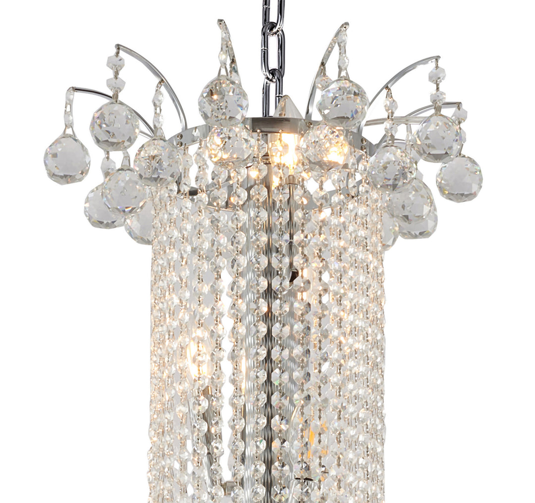 Bethel International LA46C48CH Chandelier Light - Chrome