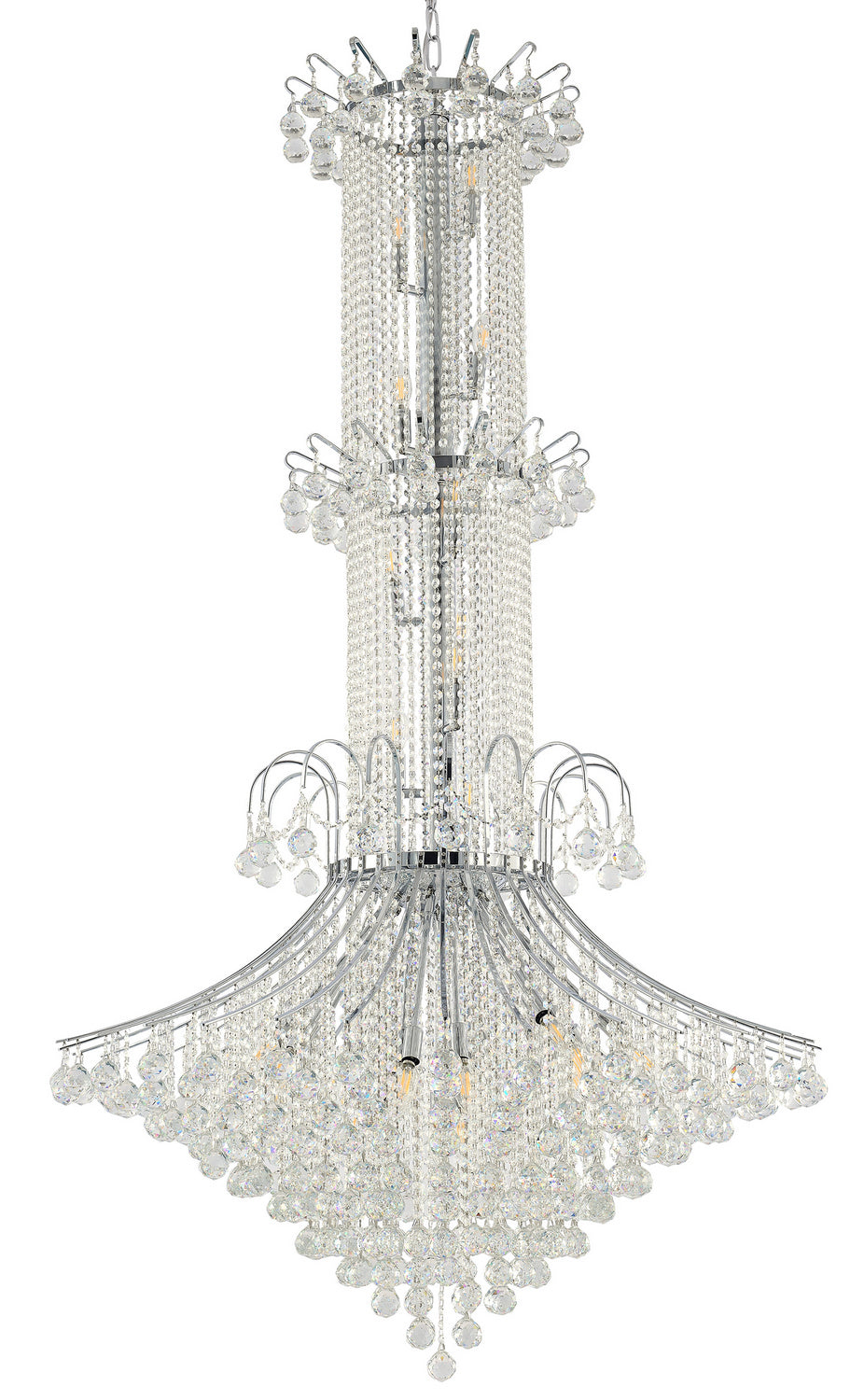 Bethel International LA47C72CH Chandelier Light - Chrome