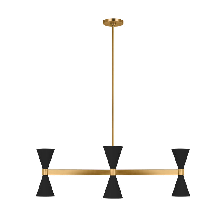 Visual Comfort Studio Albertine AEC1068MBK Chandelier Light - Midnight Black