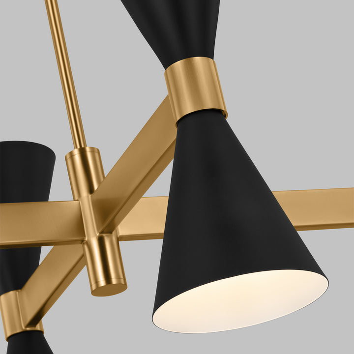 Visual Comfort Studio Albertine AEC1068MBK Chandelier Light - Midnight Black