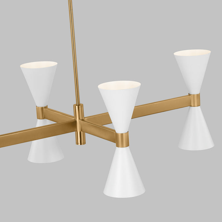 Visual Comfort Studio Albertine AEC1068MWT Chandelier Light - Matte White