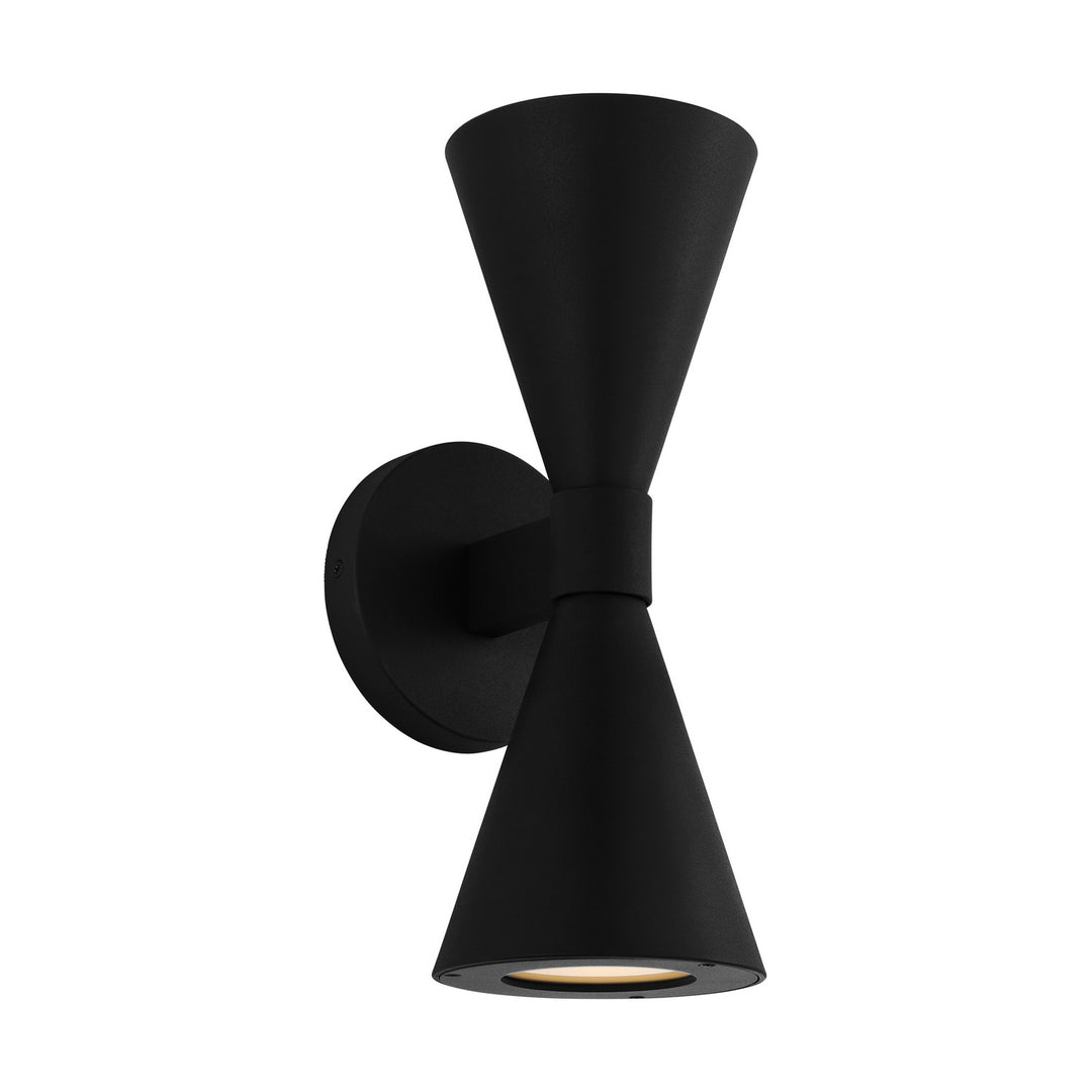 Visual Comfort Studio AEO1002TXB Albertine Two Light Outdoor Wall Sconce Outdoor Black