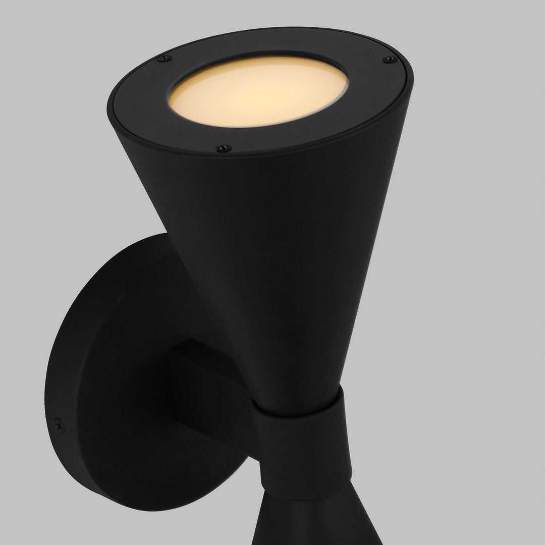 Visual Comfort Studio AEO1002TXB Albertine Two Light Outdoor Wall Sconce Outdoor Black