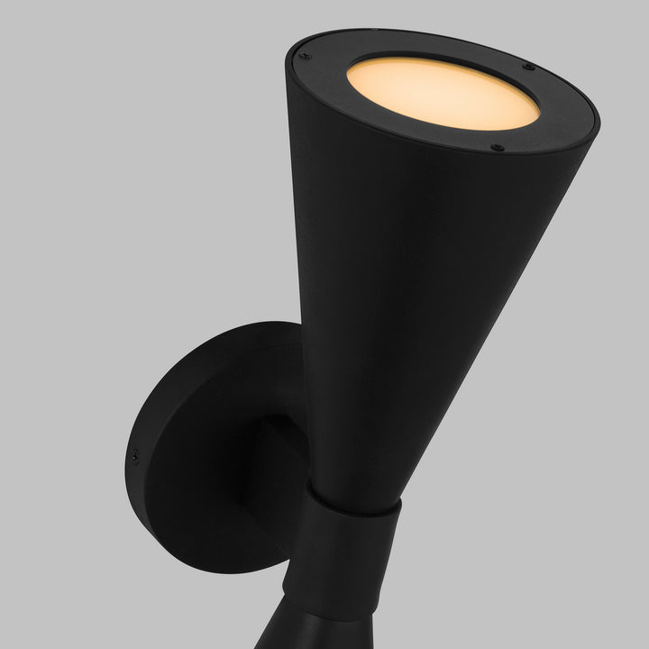 Visual Comfort Studio AEO1012TXB Albertine Two Light Outdoor Wall Sconce Outdoor Black