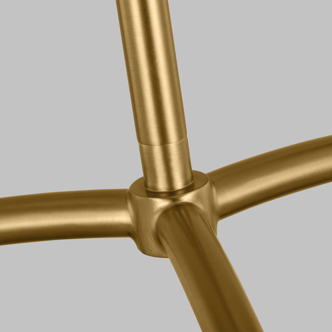Visual Comfort Studio Cambre KC1113MBKBBS-L1 Chandelier Light - Midnight Black and Burnished Brass