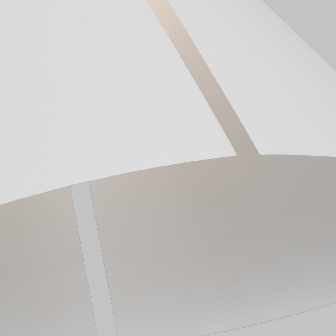 Visual Comfort Studio Cambre KP1131MWTBBS-L1 Pendant Light - Matte White and Burnished Brass