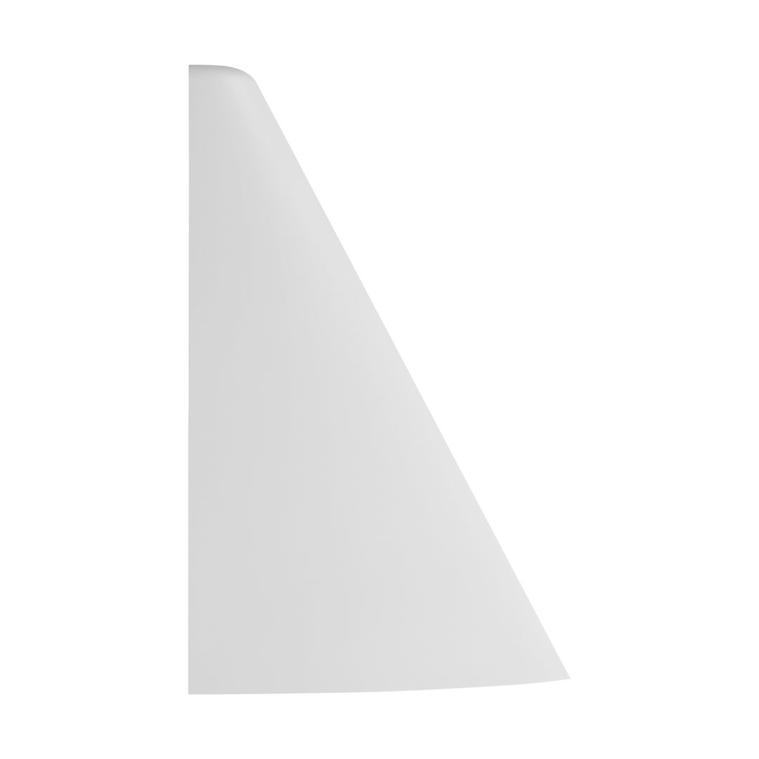 Visual Comfort Studio Cambre KW1151MWTBBS-L1 Wall Light - Matte White and Burnished Brass