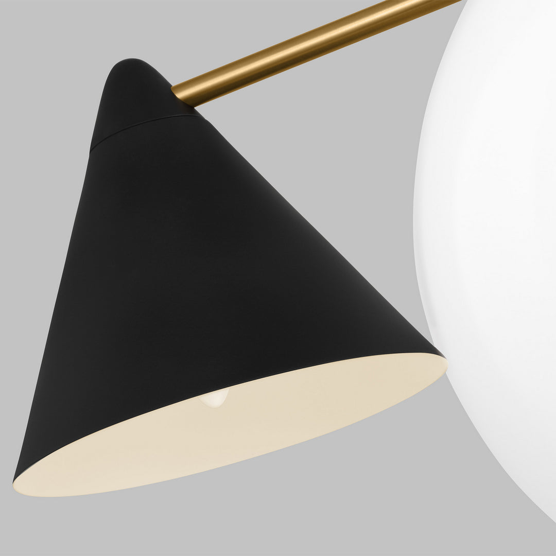Visual Comfort Studio Cosmo AEC1094MBKBBS Pendant Light - Midnight Black and Burnished Brass