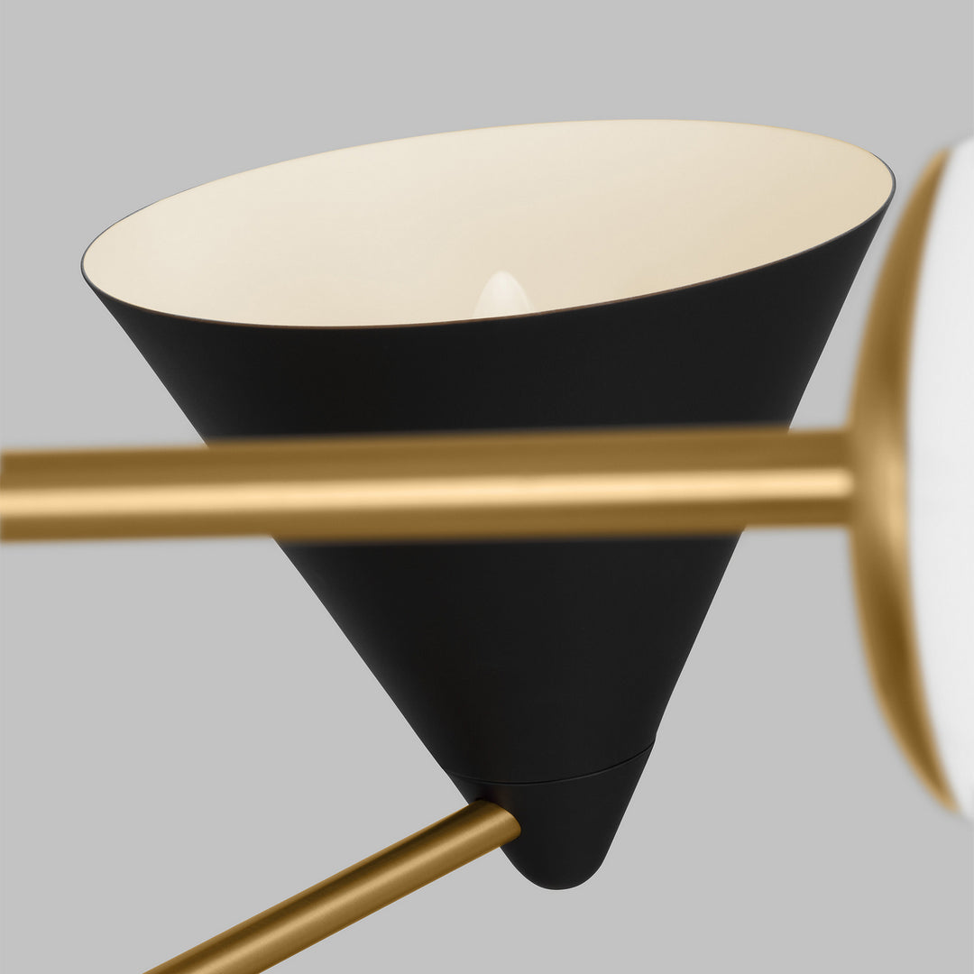 Visual Comfort Studio Cosmo AEC1094MBKBBS Pendant Light - Midnight Black and Burnished Brass