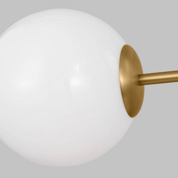 Visual Comfort Studio Cosmo AEC1104MWTBBS Chandelier Light - Matte White and Burnished Brass