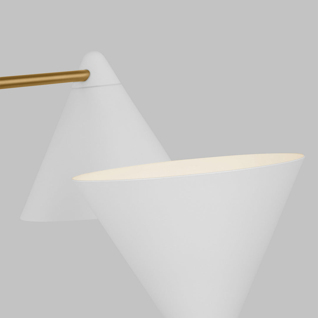 Visual Comfort Studio Cosmo AEC1114MWTBBS Chandelier Light - Matte White and Burnished Brass