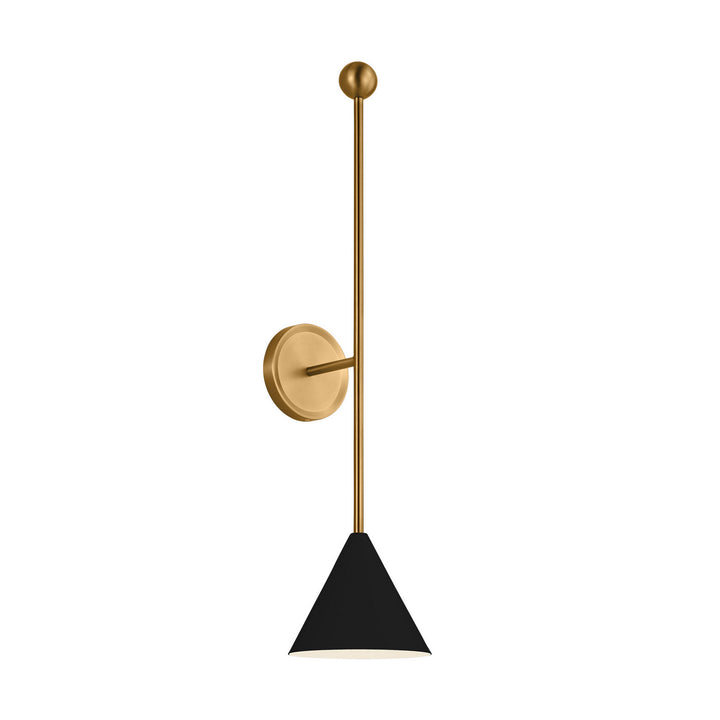 Visual Comfort Studio Cosmo AEW1041MBKBBS Wall Light - Midnight Black and Burnished Brass