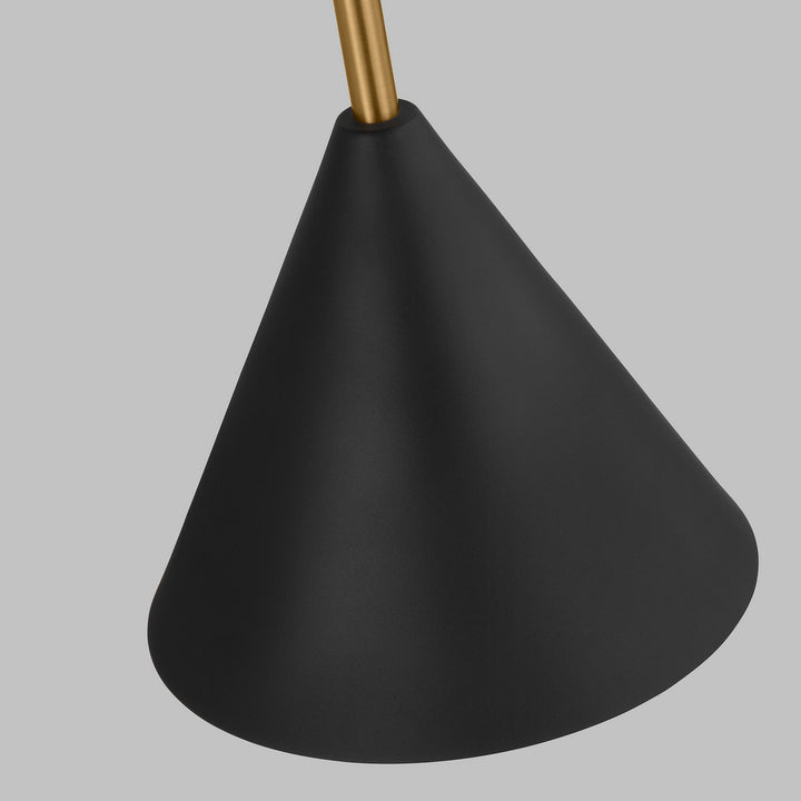 Visual Comfort Studio Cosmo AEW1041MBKBBS Wall Light - Midnight Black and Burnished Brass