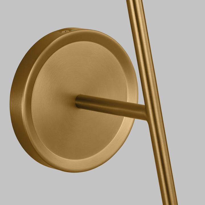 Visual Comfort Studio Cosmo AEW1041MWTBBS Wall Light - Matte White and Burnished Brass