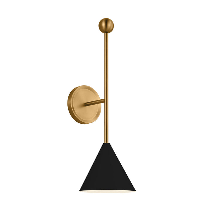 Visual Comfort Studio Cosmo AEW1051MBKBBS Wall Light - Midnight Black and Burnished Brass