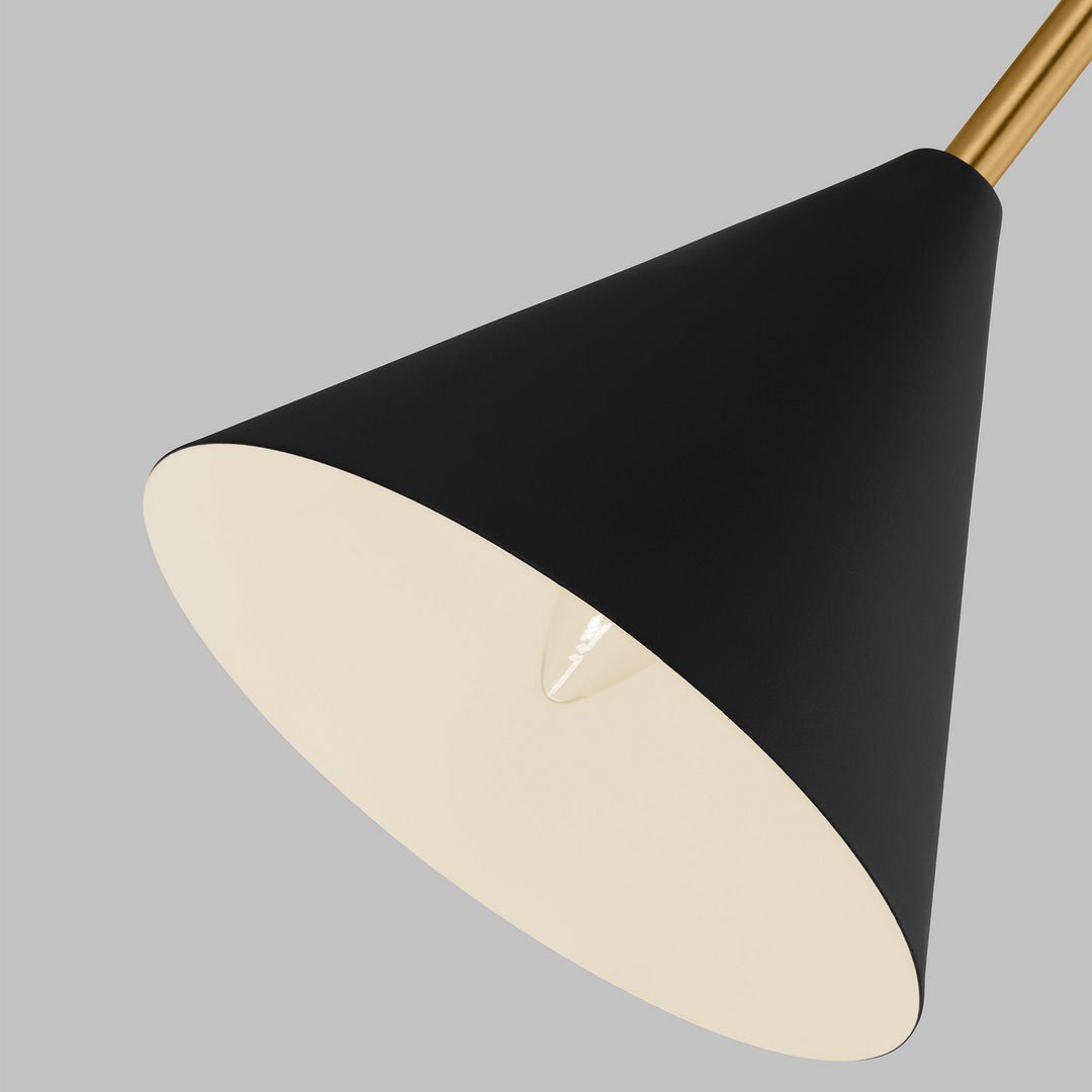 Visual Comfort Studio Cosmo AEW1051MBKBBS Wall Light - Midnight Black and Burnished Brass