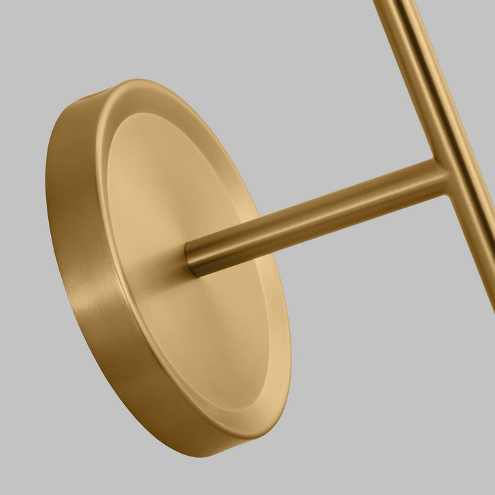 Visual Comfort Studio Cosmo AEW1051MWTBBS Wall Light - Matte White and Burnished Brass
