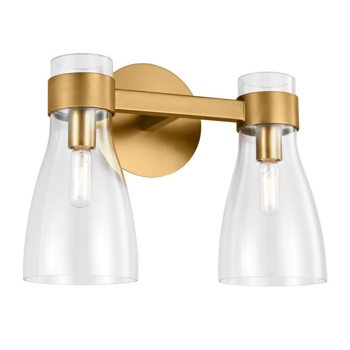 Visual Comfort Studio Moritz AEV1002BBS Bath Vanity Light 15 in. wide - Burnished Brass