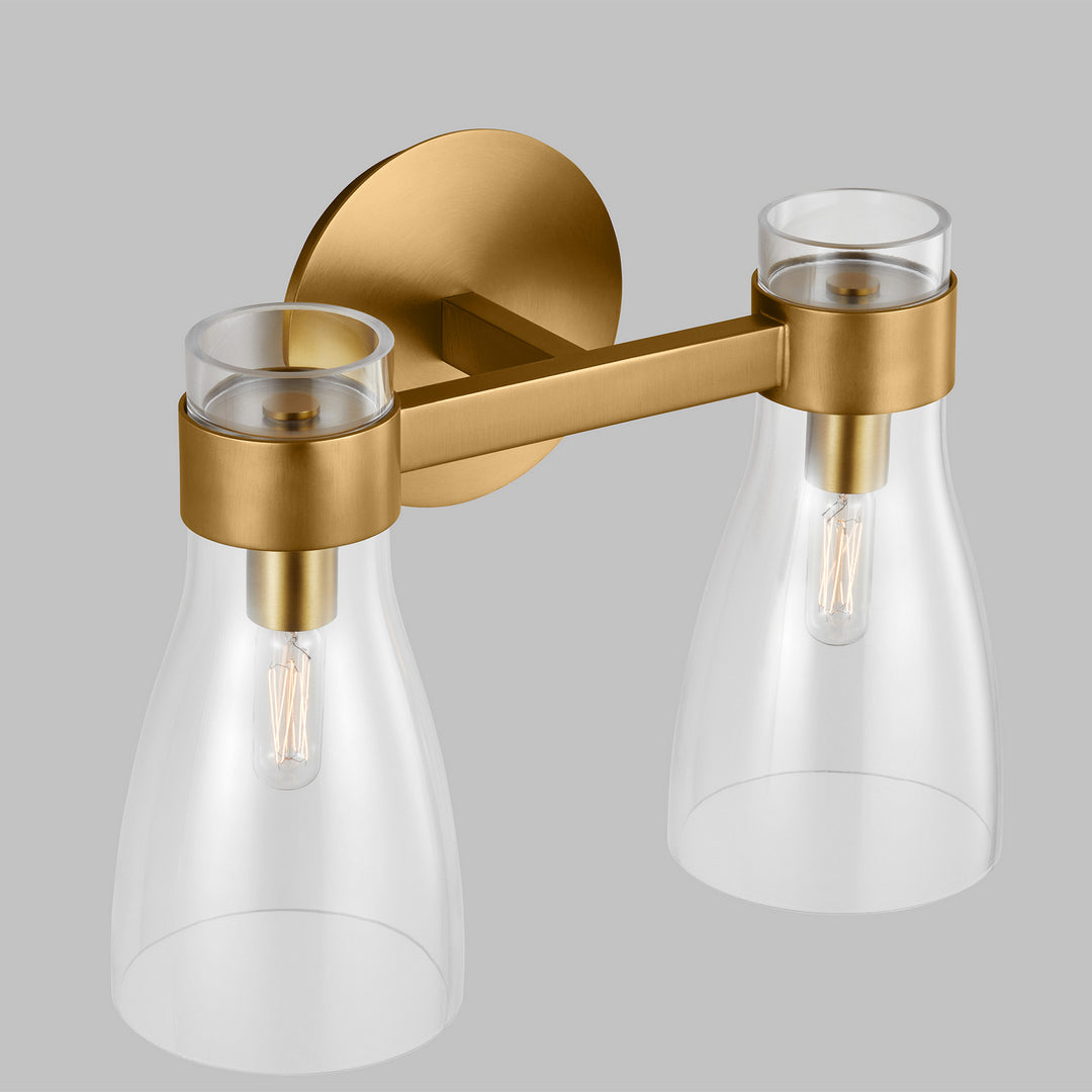 Visual Comfort Studio Moritz AEV1002BBS Bath Vanity Light 15 in. wide - Burnished Brass