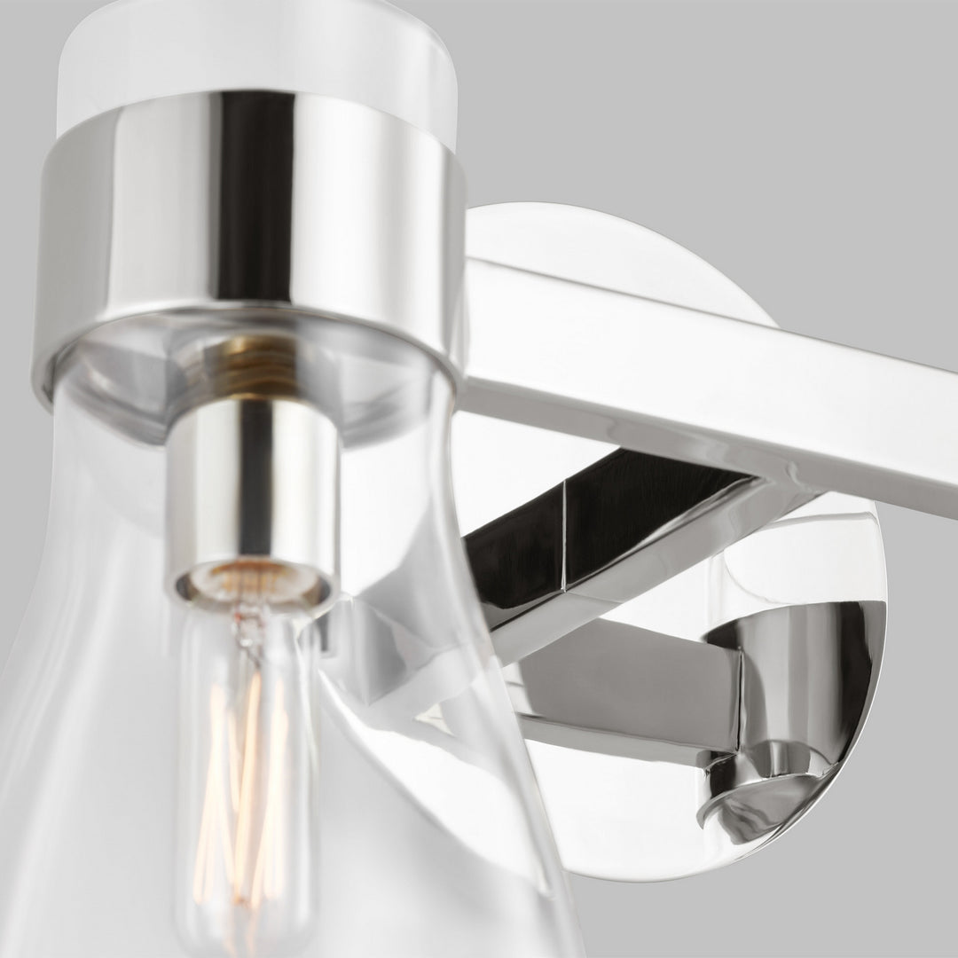Visual Comfort Studio Moritz AEV1002PN Bath Vanity Light 15 in. wide - Polished Nickel