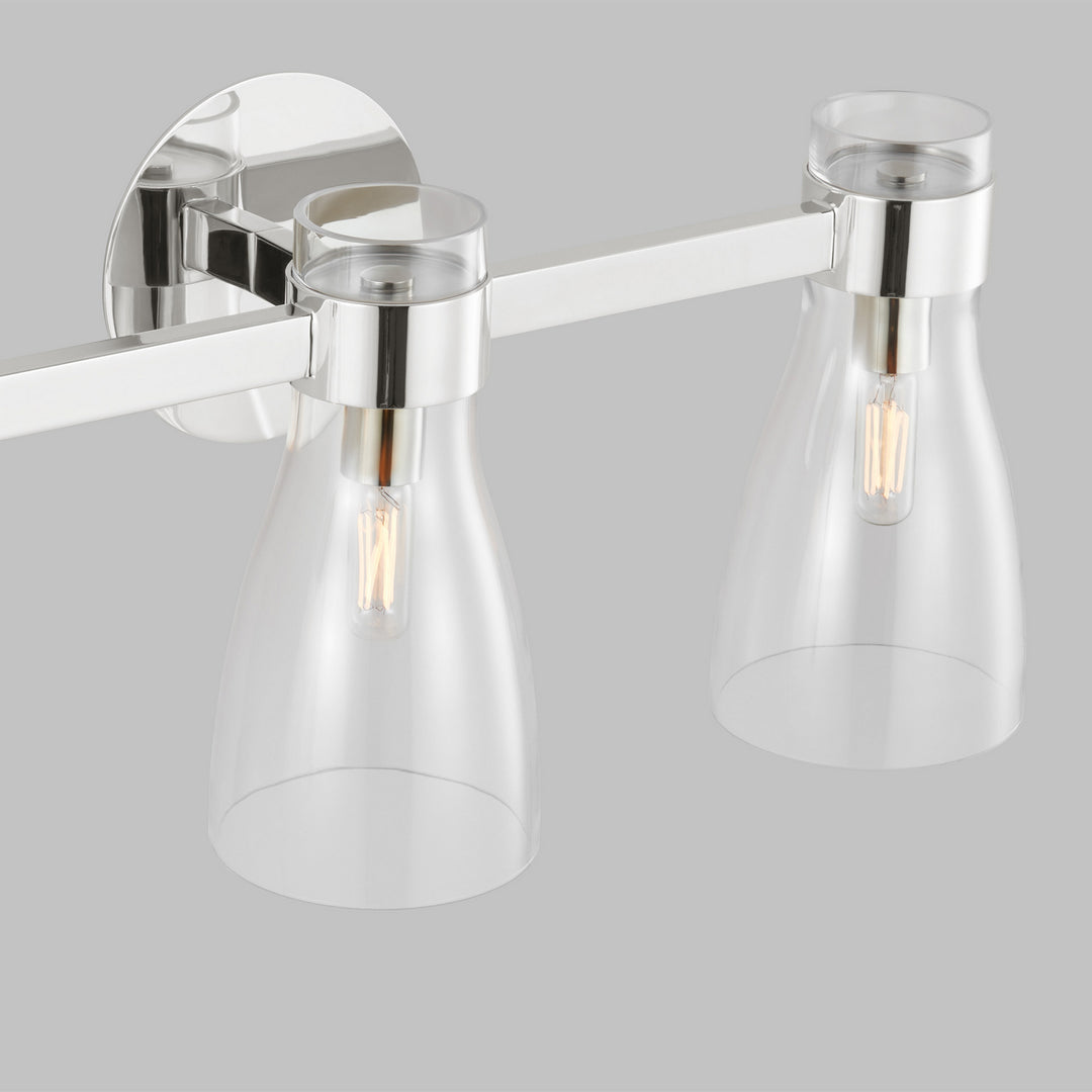 Visual Comfort Studio Moritz AEV1003PN Bath Vanity Light 24 in. wide - Polished Nickel