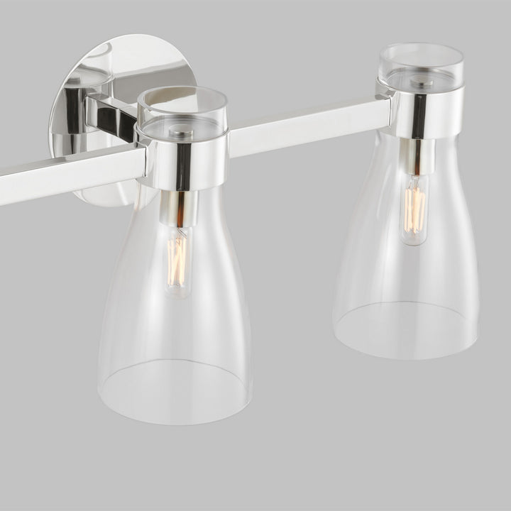 Visual Comfort Studio Moritz AEV1003PN Bath Vanity Light 24 in. wide - Polished Nickel