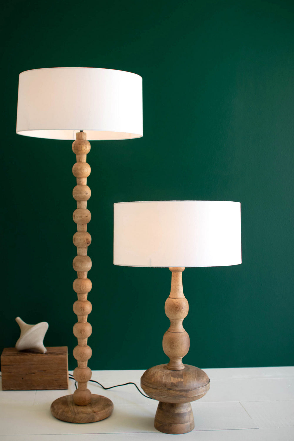 Kalalou Lighting NAT1040X  Table Lamp Lamp Bronze / Dark