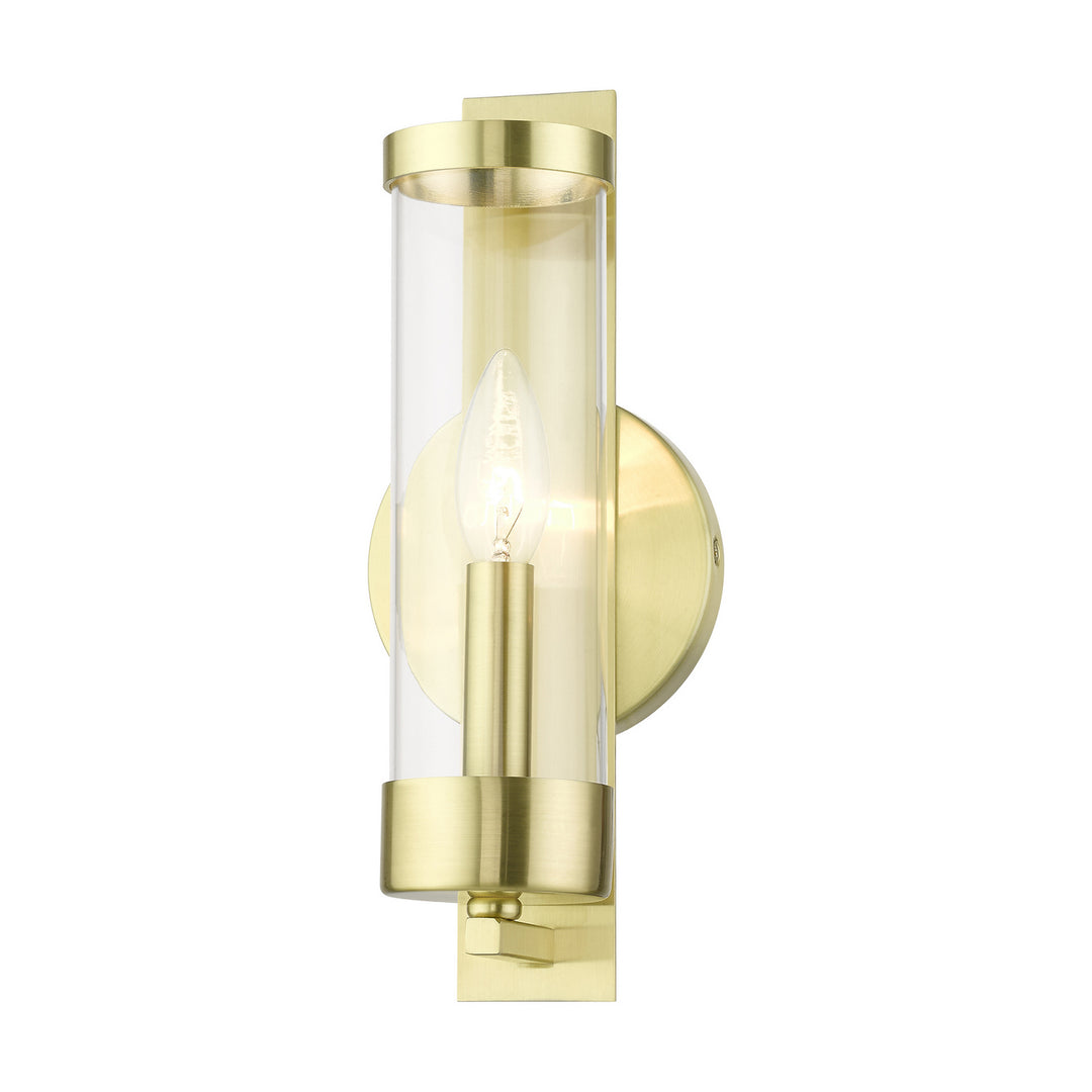 Livex Castleton 10141-12 Wall Sconce Light - Satin Brass