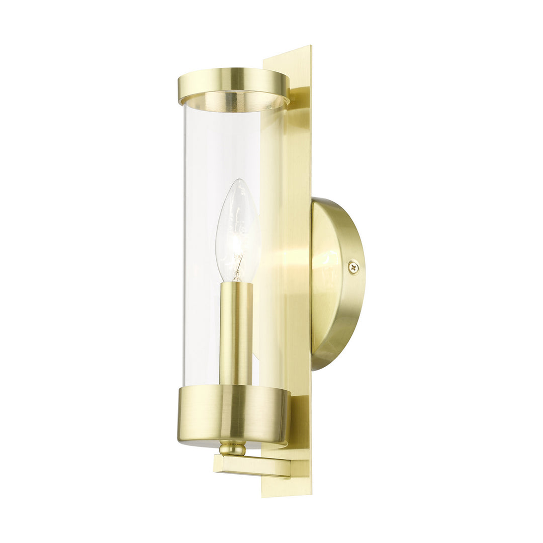 Livex Castleton 10141-12 Wall Sconce Light - Satin Brass