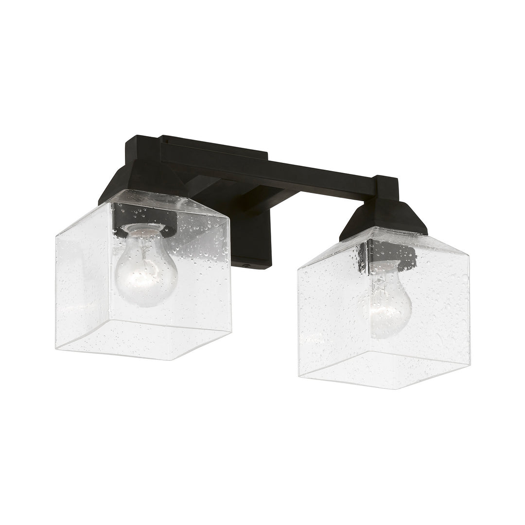 Livex Aragon 10382-04 Bath Vanity Light 15 in. wide - Black