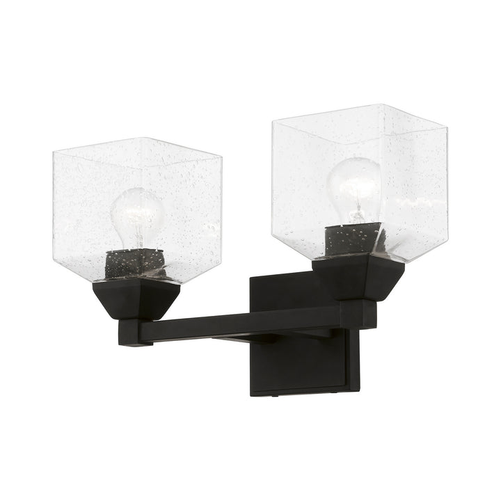 Livex Aragon 10382-04 Bath Vanity Light 15 in. wide - Black