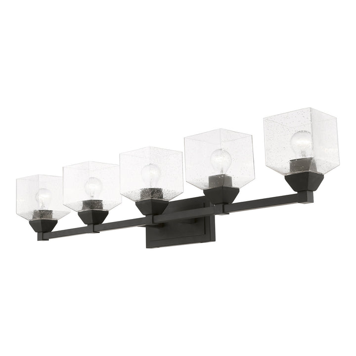 Livex Aragon 10385-04 Bath Vanity Light 42 in. wide - Black