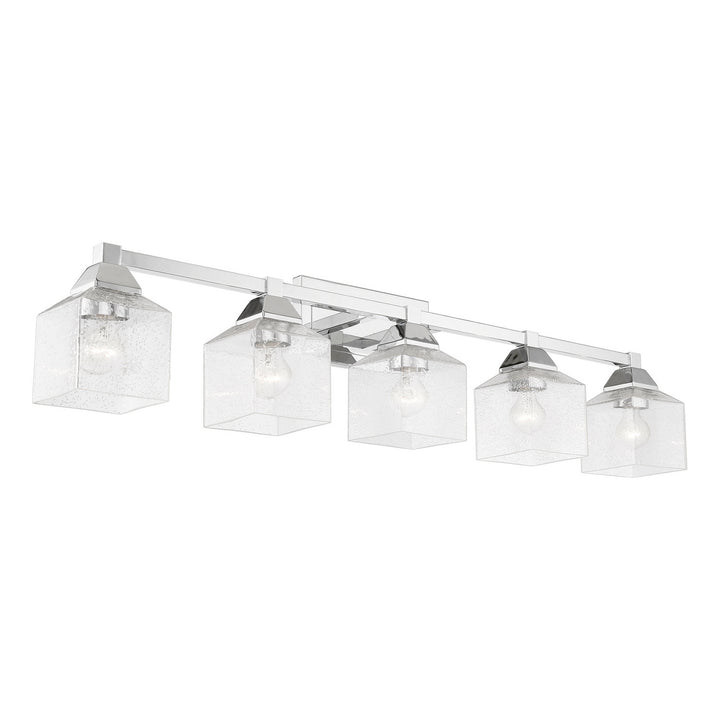 Livex Aragon 10385-05 Bath Vanity Light 42 in. wide - Polished Chrome