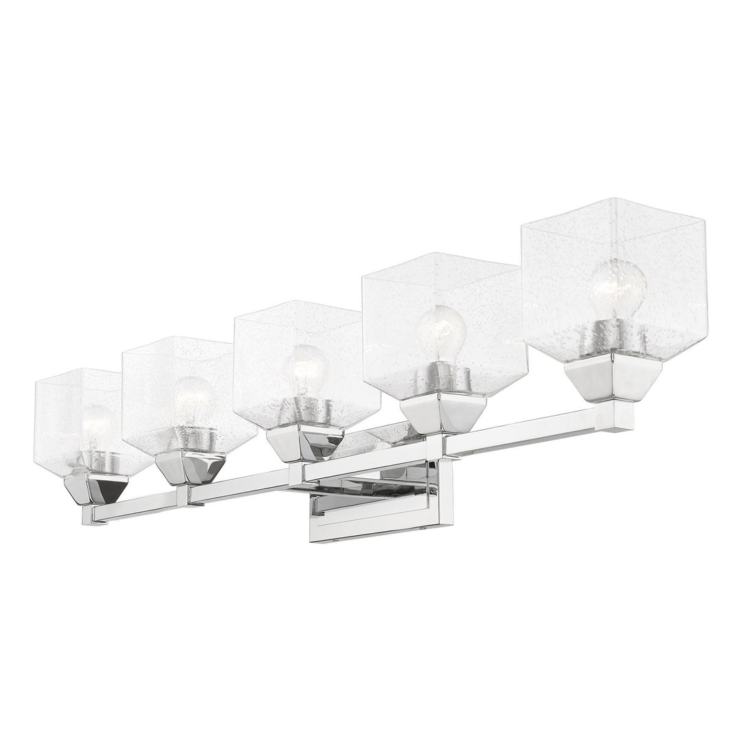 Livex Aragon 10385-05 Bath Vanity Light 42 in. wide - Polished Chrome