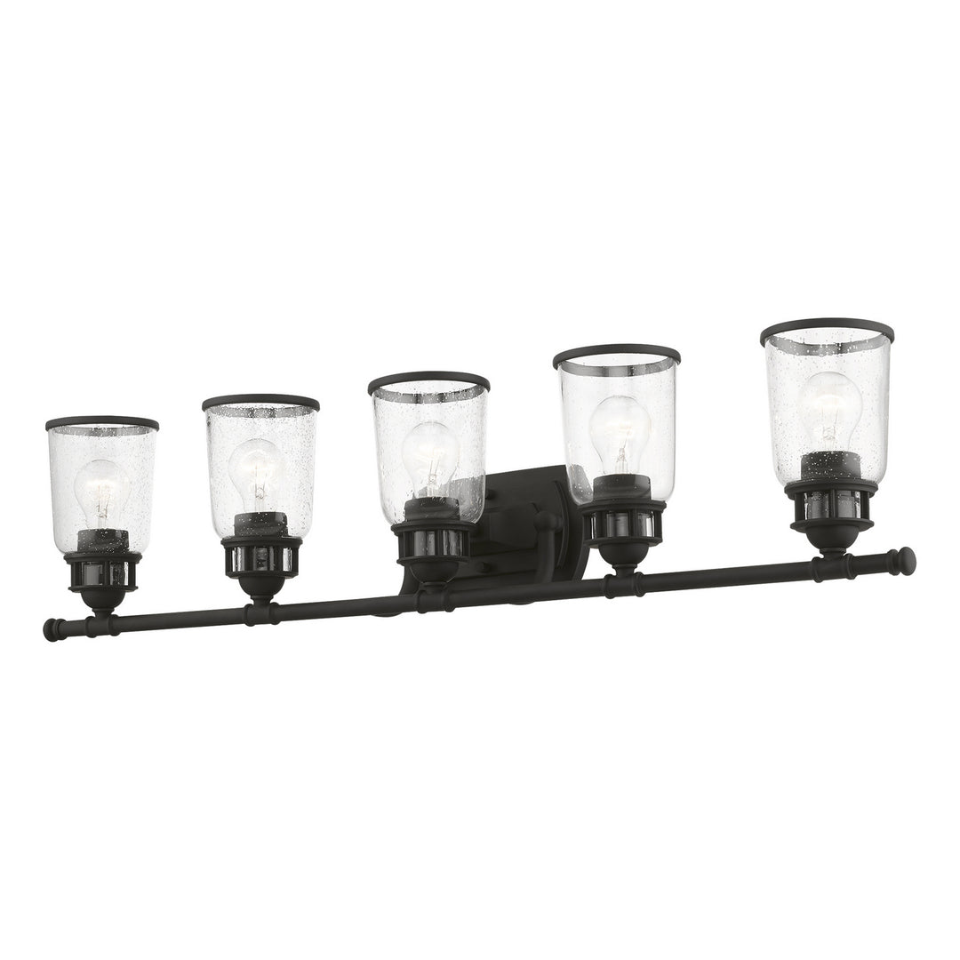 Livex Lawrenceville 10515-04 Bath Vanity Light 36 in. wide - Black