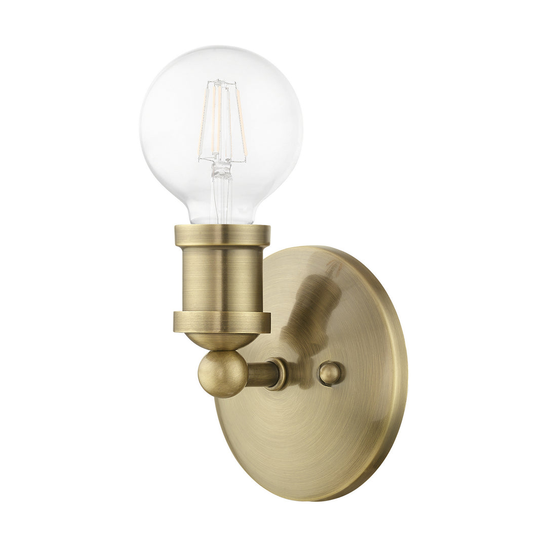 Livex Lansdale 14420-01 Wall Sconce Light - Antique Brass
