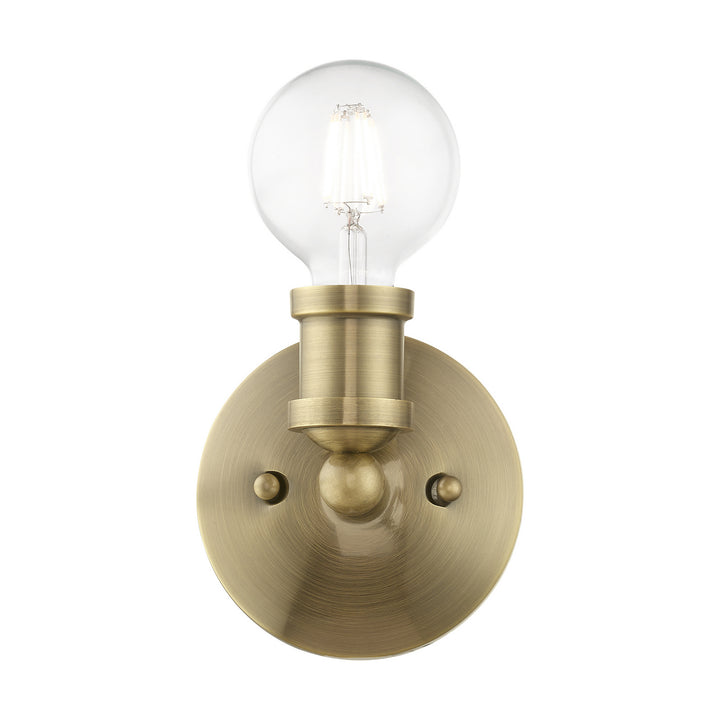 Livex Lansdale 14420-01 Wall Sconce Light - Antique Brass