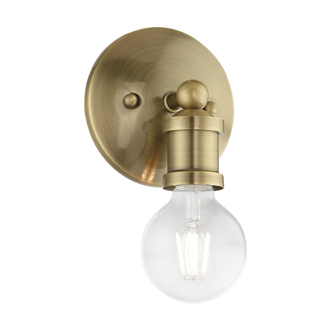 Livex Lansdale 14420-01 Wall Sconce Light - Antique Brass