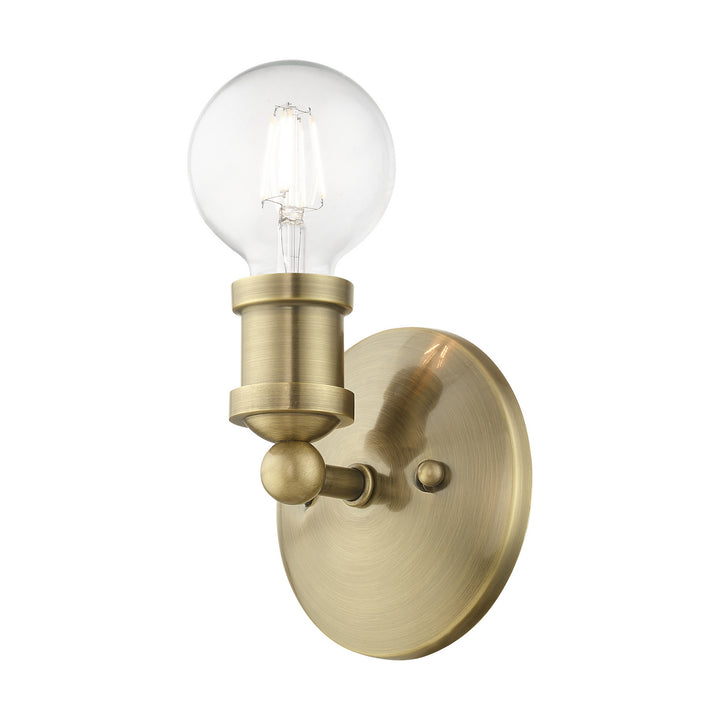Livex Lansdale 14420-01 Wall Sconce Light - Antique Brass