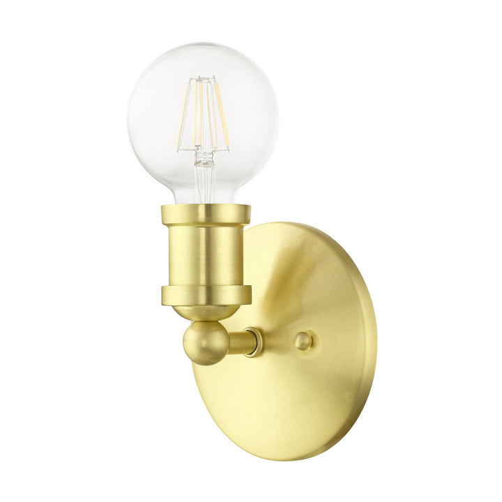Livex Lansdale 14420-12 Wall Sconce Light - Satin Brass