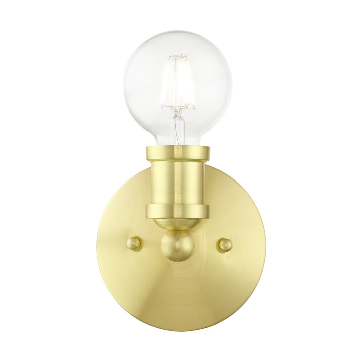Livex Lansdale 14420-12 Wall Sconce Light - Satin Brass
