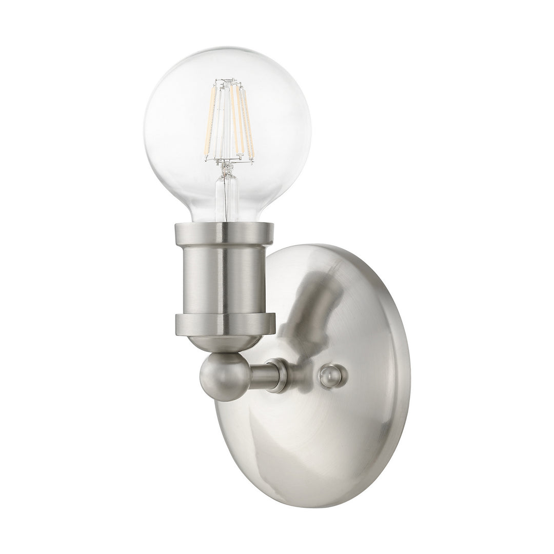 Livex Lansdale 14420-91 Wall Sconce Light - Brushed Nickel