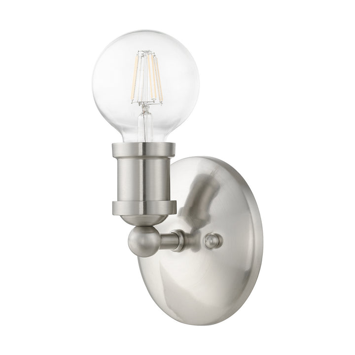 Livex Lansdale 14420-91 Wall Sconce Light - Brushed Nickel