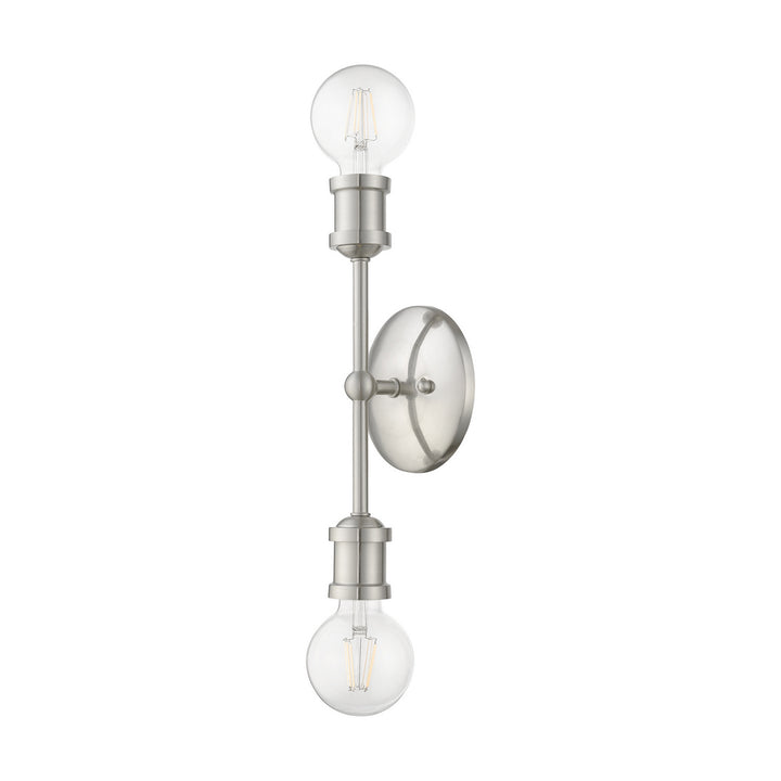 Livex Lansdale 14422-91 Bath Vanity Light 5 in. wide - Brushed Nickel