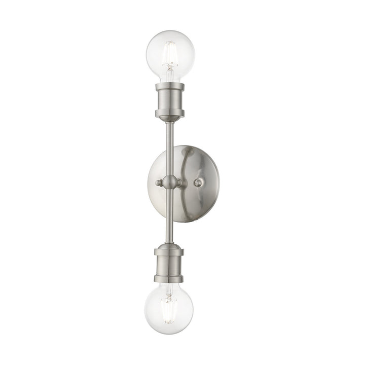 Livex Lansdale 14422-91 Bath Vanity Light 5 in. wide - Brushed Nickel