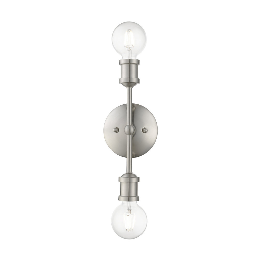 Livex Lansdale 14422-91 Bath Vanity Light 5 in. wide - Brushed Nickel