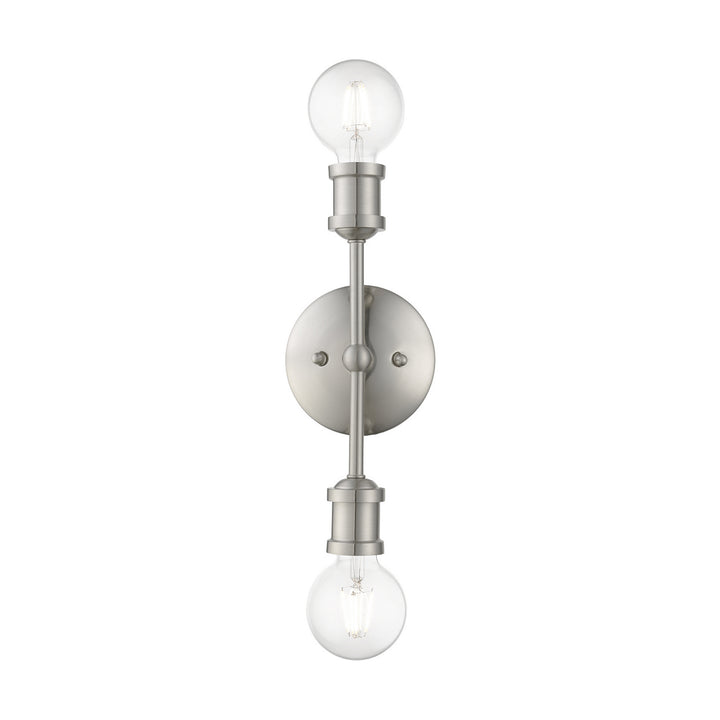 Livex Lansdale 14422-91 Bath Vanity Light 5 in. wide - Brushed Nickel