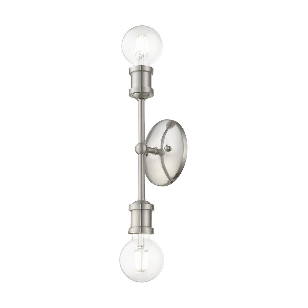 Livex Lansdale 14422-91 Bath Vanity Light 5 in. wide - Brushed Nickel