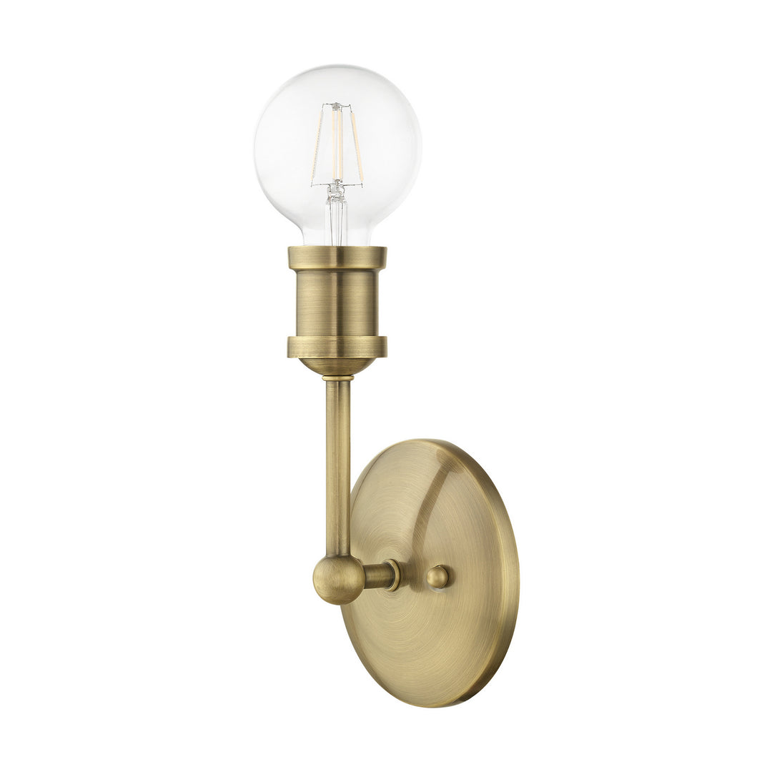 Livex Lansdale 14429-01 Wall Sconce Light - Antique Brass